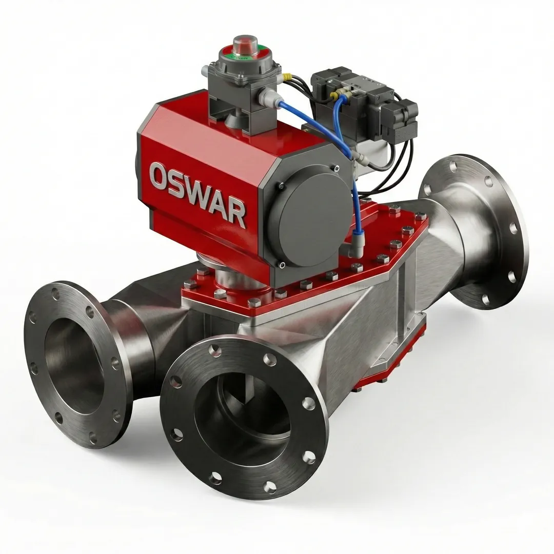 Diverter Valve for Pneumatic Conveying - Rotary Valves valve for industrial applications